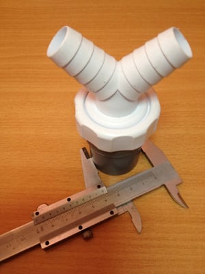 Pieza de pvc
