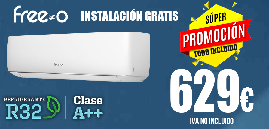 Oferta Aire Acondicionado FREE-O-25V-DV 2000 Frigorías con Instalación Gratis